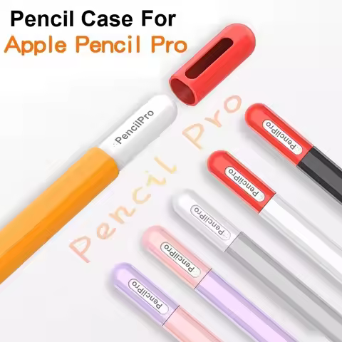 Pencil Case For Apple Pencil Pro Color Matching Soft Silicone Ultra Thin Protective Cover for iPad P