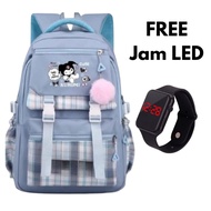 Tas Sekolah Anak Permpuan Terbaru 2025 SD SMP SMA Kuromi Ransel Trendi Fashion Korea Style Murah