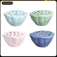 [qjypno49] Lotus Pod Flower Arrangement Vase Ceramic Sturdy Floral Stem Holder Elegant Table Centerp