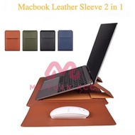 Leather Laptop Bag Sleeve For Laptop Bags 2in1 Holder With Mouse Pad Leather Bags Premium - MY