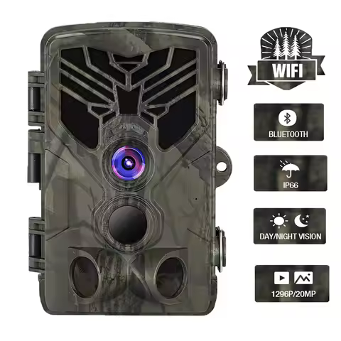 WIFI APP Trail Camera Bluetooth Control Live Stream Show Hunting Cameras WIFI830 24MP 1296P Night Vi