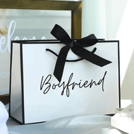 1 Pc Unique Premium Boyfriend Gifts Bag, Paper Gift Bag, Anniversary Gifts Bag For Boyfriend, Lightw