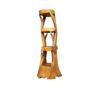 【吉迪市100%原木家具】SN042 原木造型層架 花台架 置物架