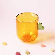 Candy Mug拼接雙層玻璃杯-檸檬L