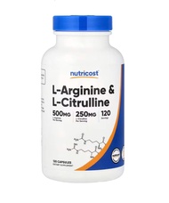Nutricost L-Arginine + L-Citrulline x 120 แคปซูล (Capsules)
