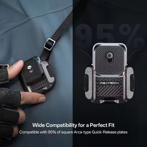 PGYTECH Camera Shoulder Strap Mount Quick Release Clamp & Plate Kit, Aluminum Alloy Arca Swiss Plate