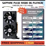 Used Sapphire Nitro Pulse RX580 8G Platinum, XFX RX580 8G Black Wolf 2048SP