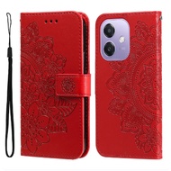 For OPPO A3 A3X A5X A5i Phone Case Flip Leather Wallet Case with Card Holder Cover