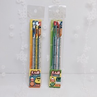 Japan Shinkansen Train Pattern Made In 3pcs 1 Set 2B Pencil