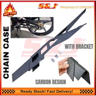 Y15ZR Y15 Y16ZR LC RS150 Chain Cover Penutup Rantai Hard Plastic Standard Boleh PASANG CARBON STANDR