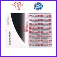 Gigi Caiyu Depan Bawah 1 Box/Dus/Pack/Kotak Isi 16 Papan/Strip Gigi Palsu Merek Cayu Yuying Anterior