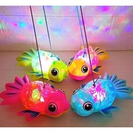 Golden Fish Toys Eletric Fish Battery Toy Ikan Mainan