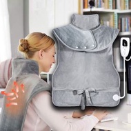 萬象集市 - 電熱肩頸墊 柔軟毛絨布料 護肩護頸電熱披肩/多功能暖身毯熱敷電熱毯/加熱披肩【平行進口】