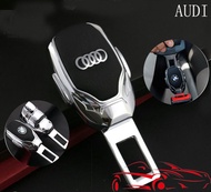 Audi Car Seat Belt Buckle Clip Zinc Alloy Extender Alarm Muffler Dual Use For Q2 Q3 Q5 Q7 Q8 R8 S4 S5 A1 A3 A4 A5 A6 A7 A8 TT