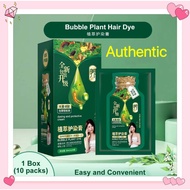 💖Sg Stock💖Huang yi Bubble Plant Extract Hair Dye Gentle Ingredient Easy to Dye 泡泡染发剂 Color Dye Shamp