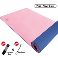 2.18FUYOGI PIDO Yoga Mat Eco Friendly TPE Non Slip Yoga Mats by SGS Certified72 x24 inch 6mm Extra T