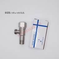 Home Master All Brass Angle Valve – 3/8”x1/2”, 1/2”x1/2”, 1/2”x1/2”x1/2”