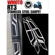 WMOTO RT3 RT 3 STAINLESS STEEL CARPET MODIFY MODIFIED ACCESSORIES ACCESSORY