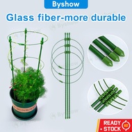【Byshow】Plant Climbing Support Stick Net Conical Flower Rack Ring Garden Trellis for Vines - Plantin