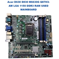 Acer D630 D830 VERITON M6630G Q87H3-AM LGA 1150 DDR3 RAM USED MAINBOARD