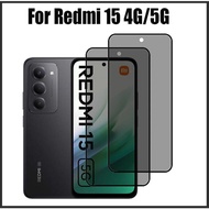 1-2 Pcs For Redmi 15 5G Privacy Tempered Glass Screen Protector For Xiaomi Redmi 15C 14C 4G 5G Anti-
