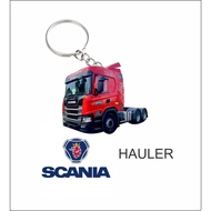 scania trailer hauler keychain 2d