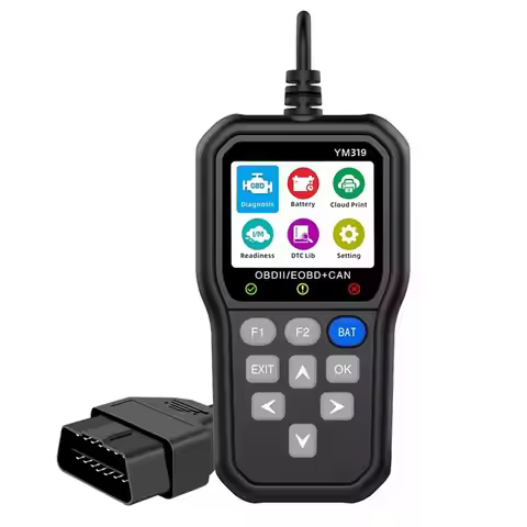 A77E-OBD2 Scanner YM319 Multi-Language Car Diagnostic Tool With Battery Tester And Code Reader Funct