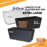 EXTRA LARGE LENGTH 79 CM FELTON PLANTER BOX 2483 MODERN VEGEBATLE GARDEN TOOLS KOTAK PENANAM SAYURAN