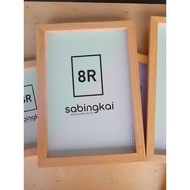 8R Wooden + Premium Glass Photo Frame | Ready-to-Hanging Aesthetic Frames