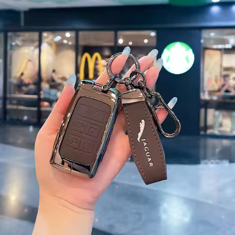 Zinc Alloy Car Key Case for JAGUAR Sport Evoque Velar Discovery 5 Jaguar XE XF E-Pace F-Pace A8 X8 X