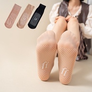 MATA AVVET Women's Transparent Socks 7037 Stocking Model Stocking Model Socks With Anti-Slip Gel Sli