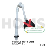 HOMS Toilet Cistern Inlet Bottom Valve Side Valve Arm PVC Float Ball Plastic Ceramic Water Tank