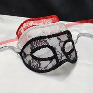 Party Student Transparent Lace Eye Mask Masquerade Halloween Mask Student Red Lace Ascetic Eye Mask