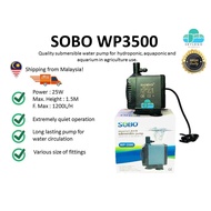 Submersible Water Pump Sobo WP3500 Hydroponic/Aquarium/Aquaponic