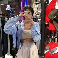 KEMEJA ASOKA Esther Top 2136 - Women's Crop Shirt - Women's Stripe Shirt Top