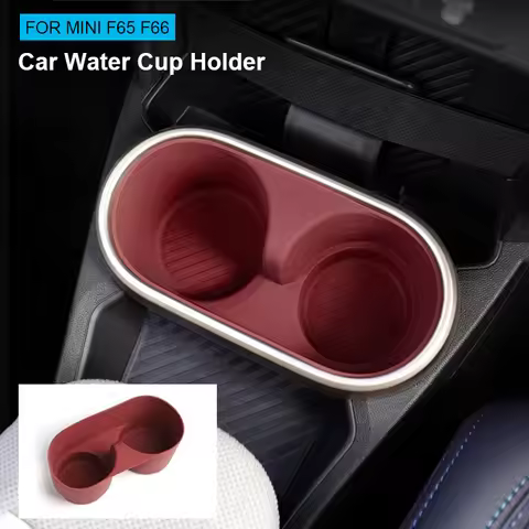 Center Console Cup Holder Insert For Mini Cooper S F65 F66 2024 2025 Silicone Slot Slip Drink Limite