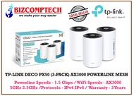 TP-LINK DECO PX50 (3-PACK) AX3000 POWERLINE MESH
