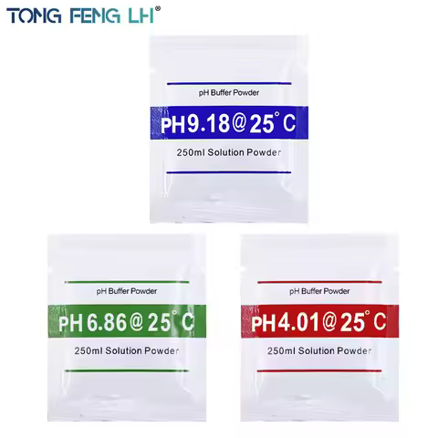 3pcs/set PH Standard Solution PH Meter Calibration Powder PH Standard Powder PH4.01 PH6.86 PH9.18