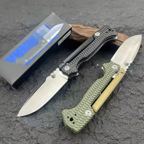 AD15 Pocket Folding Camping Knife 8cr13 Blade G10 Handle Survival Hunting Tactical Knives Outdoor Fr