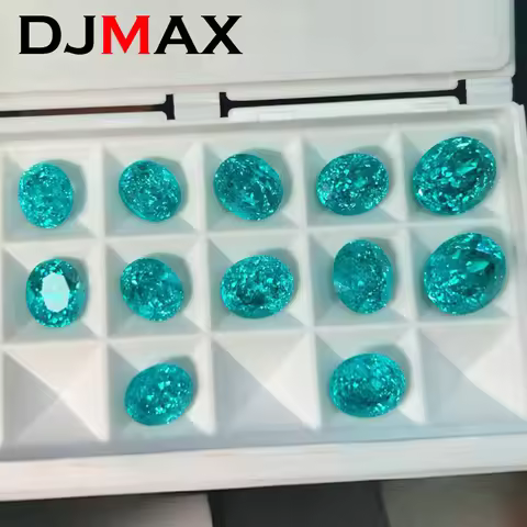 DJMAX Ruby/Sapphire/Emerald Lab Grown Ruby Loose Gemstones WIth AGL Certificate Top Quality Oval Sto