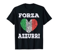 Forza Azzurri Jersey Football Team Soccer Italia Flag Gift T-Shirt