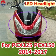LED H Ead Light สำหรับฮอนด้า2014-2017 PCX125 PCX150ประกอบไฟหน้าไฟหน้า14-17 PCX 125 PCX 150ด้านหน้าโค