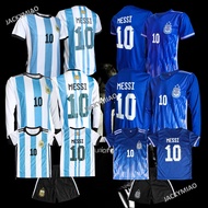 ( FAMILY SET/PLUS SIZE ) MESSI ARGENTINA VIRAL BAJU SEKELUARGA IBU AYAH ANAK FAMILY MATCHING MEN WOMEN KIDS SHORT LONG SLEEVES READY STOCKS