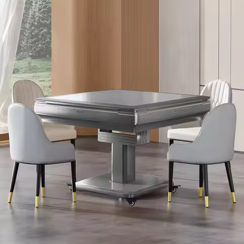 2025 Entertainment Mahjong Table Foldable Wooden Electrointric Folding Automatic Mahjong Table Gambl