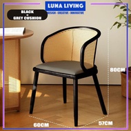 Nordic Style Rattan Armed Chair | Home Balcony Leisure Dining Chair