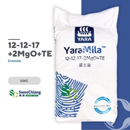 Yara YaraMila 12-12-17-2MgO+TE  50kg (Granular compound fertilizer / Baja buah 43)[SweeChiang]