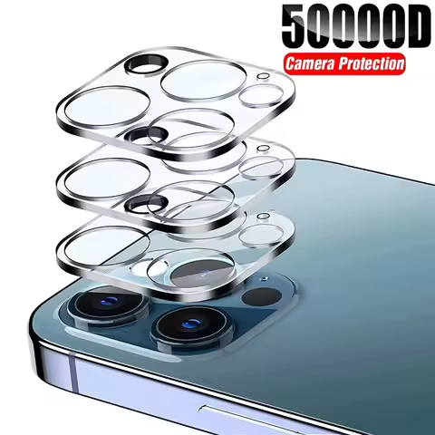 1-5pcs 3D Camera Lens Glass Protector For iPhone 16 15 14 13 Pro Max Plus Mini Camera Lens Tempered