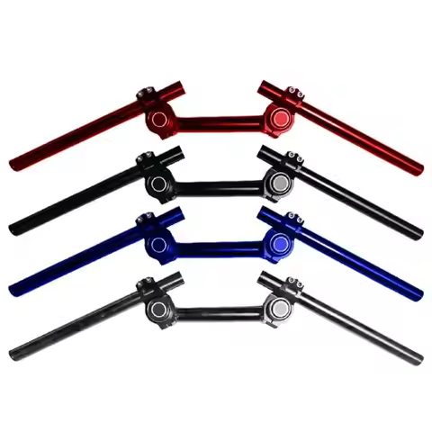 F1CF New Precise Machined Motorcycle Handlebars Multiple Adjustable Aluminum Bars for Opt