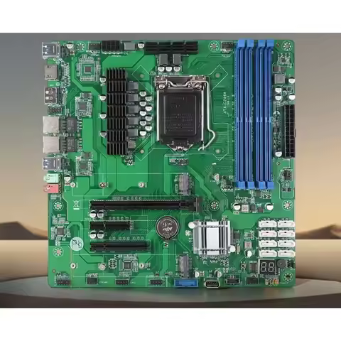 C246 NAS 8-bay Black Synology Soft Router Industrial Control Computer NAS Storage Server Motherboard