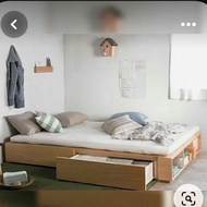 QUALITY tempat tidur dipan kayu mahoni solid 100x200